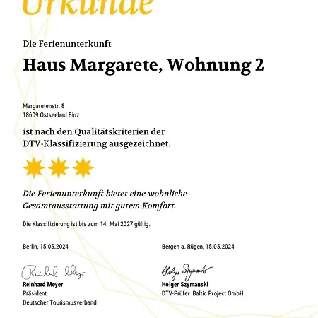 Apartment Haus Margarete Whg. 2 *